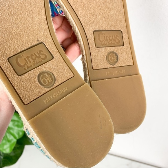 Circus by Sam Edelman Lenora Tropical Espadrilles Sz 6 1/2 - Picture 9 of 10